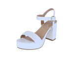 WOMAN'S SHOES WHITE PU LEATHER HEELS BEVERLY-5