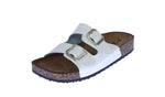 WOMAN'S SHOES WHITE PU LEATHER SANDALS BIRCH-12