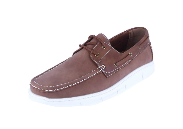 MEN'S SHOES BROWN PU LEATHER DOCKERS BOAT-18