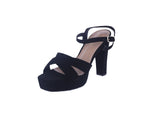 WOMAN'S SHOES BLACK NUB/PU HEELS BOBBI-2