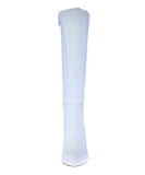 WOMAN'S SHOES WHITE PU LEATHER BOOTS BRAZIL-72