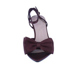 WOMAN'S HEELS BROWN SATIN BREETA-65