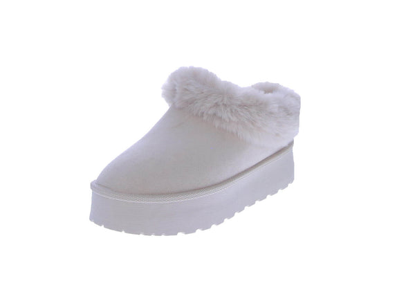 WOMAN'S SHOES TASMAN SLIPPER BEIGE  SUEDE BRIGHAM-33