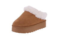 WOMAN'S SHOES TASMAN SLIPPER TAN SUEDE BRIGHAM-33