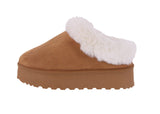 WOMAN'S SHOES TASMAN SLIPPER TAN SUEDE BRIGHAM-33