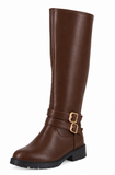 WOMAN'S SHOES BROWN PU BOOTS DENVER-58