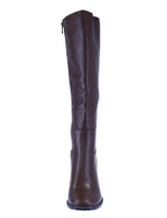 WOMAN'S BOOTS BROWN PU LEATHER CAMI-1