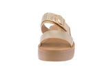 WOMAN'S SHOES GOLD METALLIC SANDALS CANDOR