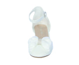 KID'S SHOES WHITE PU LEATHER HEELS CASSIE-1K