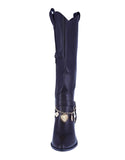 WOMAN'S SHOES BROWN PU LEATHER BOOTS CATTLE-73