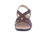 WOMAN'S SHOES BROWN WEDGE PU LEATHER CHERRY-20