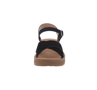 WOMAN'S SHOES BLACK NUB SANDALS CHESTER