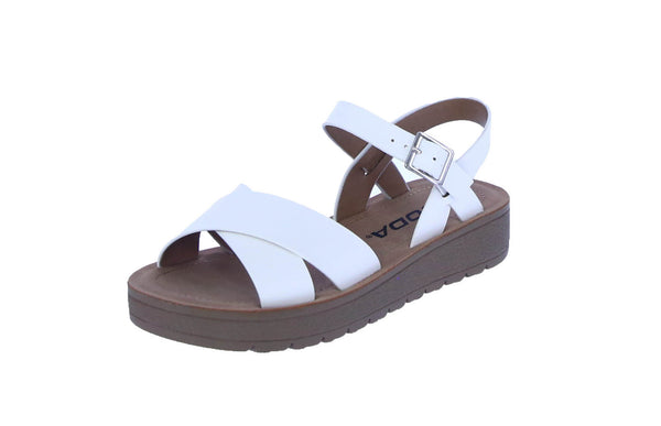 KID'S SHOES WHITE PU LEATHER SANDALS CHESTER-2