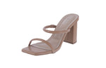 WOMAN'S SHOES CAMEL PU HEELS CHICAGO-84