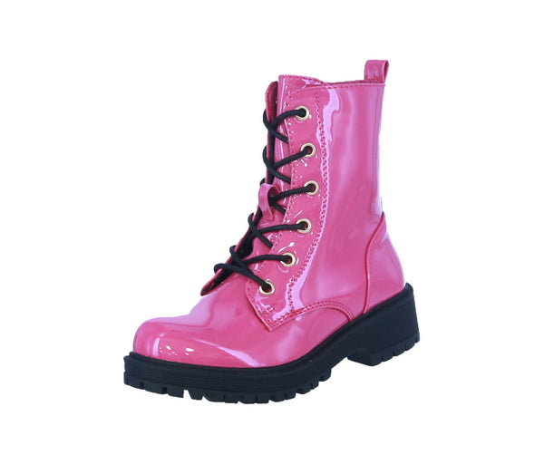 KID'S SHOES FUCHSIA PAT BOOTIES CHIEF-88K