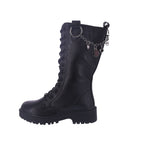 KID'S SHOES BLACK PAT BOOTS CHIEF-91K