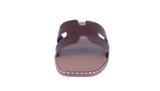 WOMAN'S SHOES BROWN PU LEATHER SANDALS CLEO-24