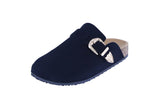 WOMAN'S SHOES BLACK SUEDE SLIP ON MULES CLOGS CORY-1