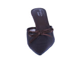 WOMAN'S HEELS BROWN MESH DAPHNE-66