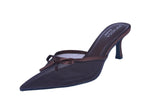 WOMAN'S HEELS BROWN MESH DAPHNE-66