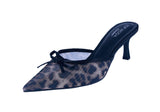 WOMAN'S HEELS LEOPARD MESH DAPHNE-66