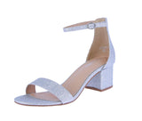 WOMEN'S SHOES SILVER MESH HEELS DARCIE-1