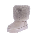 KID'S SHOES TAUPE SUEDE BOOTIES DENMARK-35K