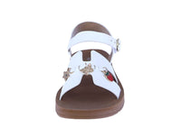 KID'S SHOES WHITE PU LEATHER SANDALS DESTINY-1K