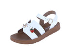 KID'S SHOES WHITE PU LEATHER SANDALS DESTINY-1K