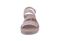 KID'S SHOES ROSE GOLD GLITTER SANDALS DIARY-2K