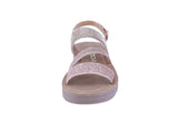 KID'S SHOES ROSE GOLD GLITTER SANDALS DIARY-2K