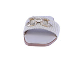 WOMAN'S SHOES IVORY RAFFIA SANDALS DOHA-1