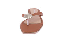 WOMAN'S SHOES TAN PU LEATHER SANDALS DOHA-9