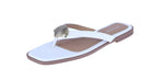 WOMAN'S SHOES WHITE PU LEATHER SANDALS DOHA-9