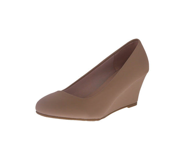 WOMAN'S SHOES TAUPE NUB HEELS DORIS-26