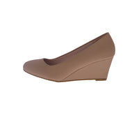 WOMAN'S SHOES TAUPE NUB HEELS DORIS-26