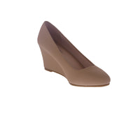 WOMAN'S SHOES TAUPE NUB HEELS DORIS-26