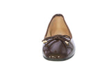 WOMAN'S BALLERINA FLATS BROWN PAT DOROTHY-1W