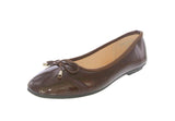 WOMAN'S BALLERINA FLATS BROWN PAT DOROTHY-1W