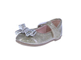 BABY'S SHOES CHAMPAGNE PAT FLATS SUPPLE-83KA