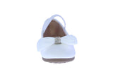 BABYS'S SHOES WHITE PU LEATHER FLATS DOTHAN-8A