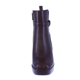 WOMAN'S BOOTIES BROWN PU LEATHER DOVER-33
