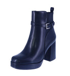 WOMAN'S BOOTIES BLACK PU LEATHER DOVER-33