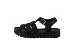 KID'S SHOES BLACK PU SANDALS EASILY-2