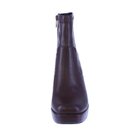 WOMAN'S BOOTIES BROWN PU LEATHER EAST-1
