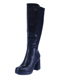 WOMAN'S SHOES BLACK PU BOOTS EAST-42