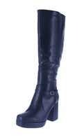 WOMAN'S SHOES BLACK PU BOOTS EAST-70