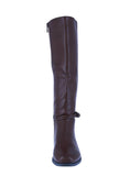 WOMAN'S SHOES BROWN PU BOOTS ECHO-20