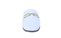 WOMAN'S SHOES WHITE PU LEATHER CASUAL FLATS ELEANOR