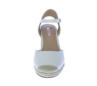 WOMAN'S SHOES LIGHT BEIGE ESPADRILLE WEDGE SANDAL ELFIN